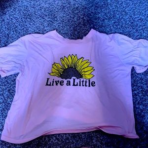 Live A Little Crop Top